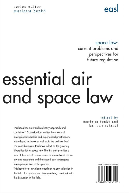 Achterkant van Space Law