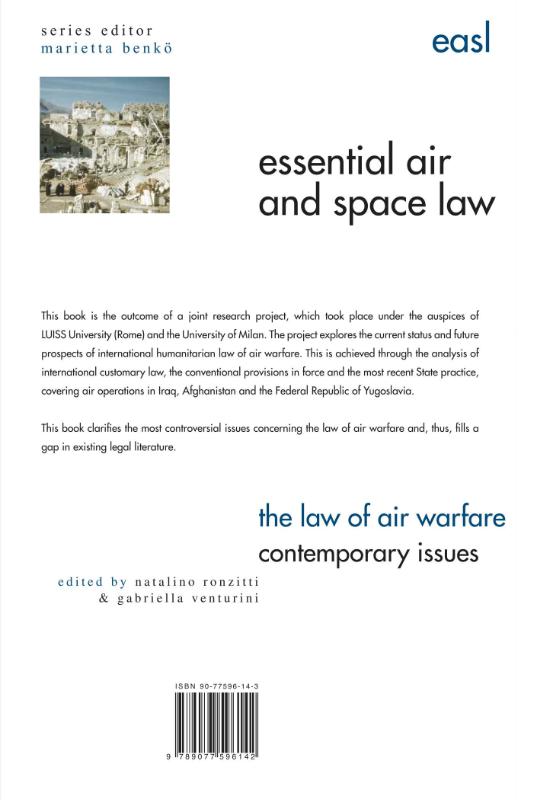 Achterkant van International Humanitarian Law of Air Warfare