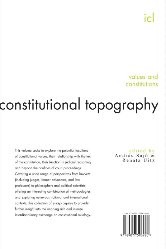 Achterkant van Constitutional Topography
