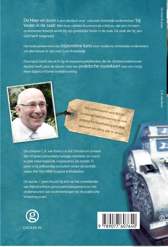 Achterkant van De heer en zoon