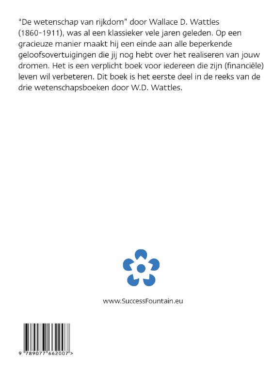 Achterkant van De wetenschap van rijkdom