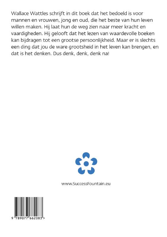Achterkant van De wetenschap van grootsheid