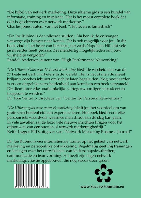 Achterkant van De ultieme gids voor netwerk marketing