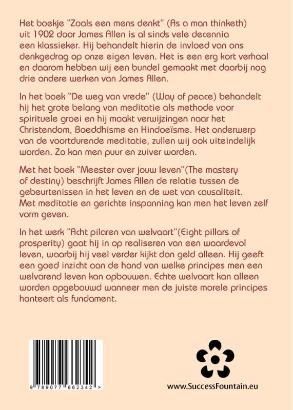 Achterkant van Zoals een mens denkt