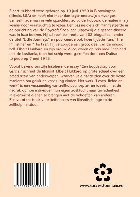Achterkant van Een boodschap voor Garcia