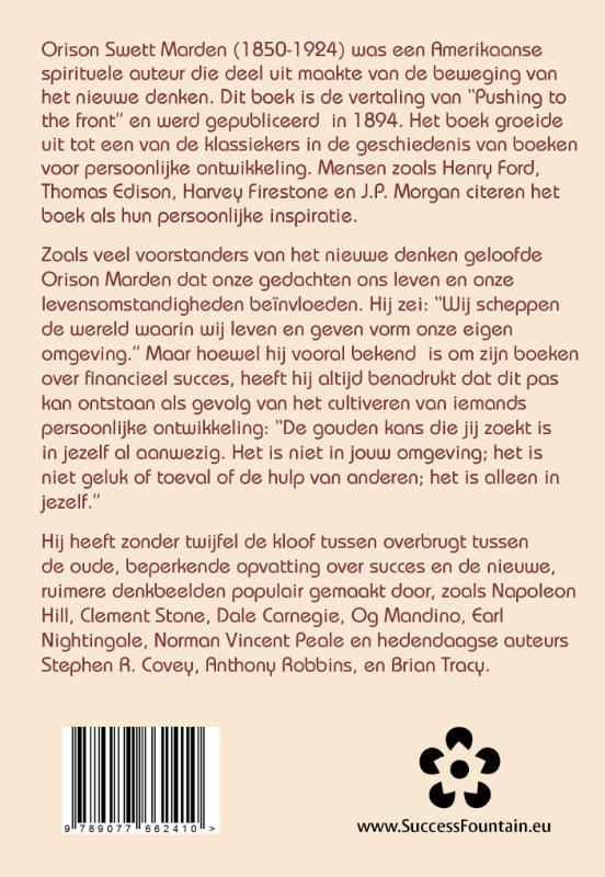Achterkant van De beste plaats veroveren