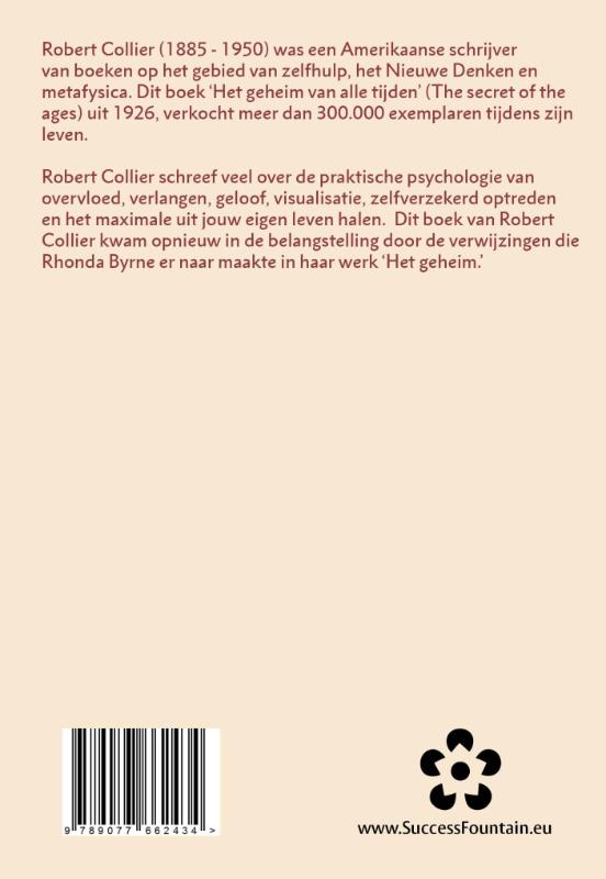 Achterkant van Het geheim van alle tijden
