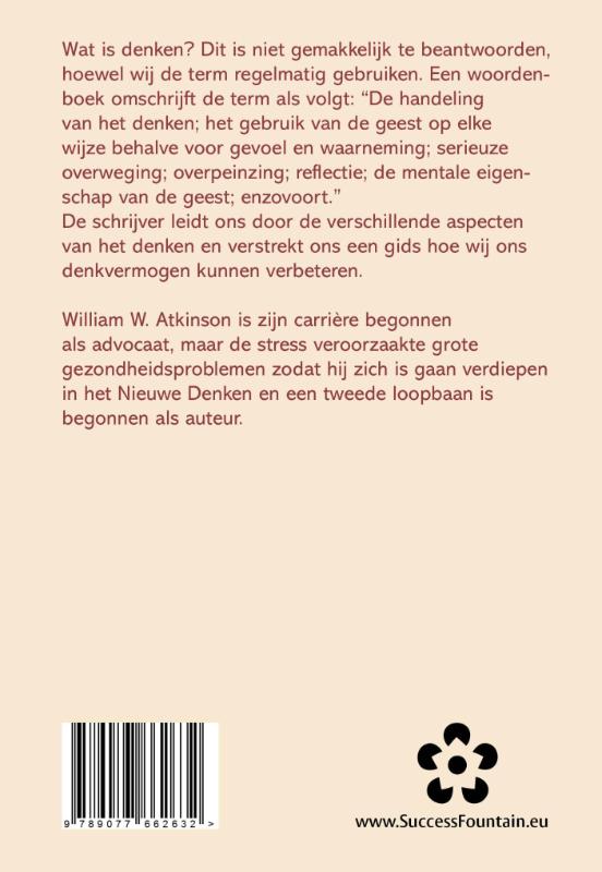 Achterkant van Denkcultuur of praktische mentale training
