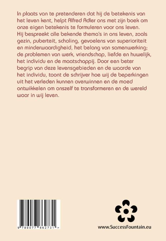 Achterkant van Wat het leven kan betekenen voor jou