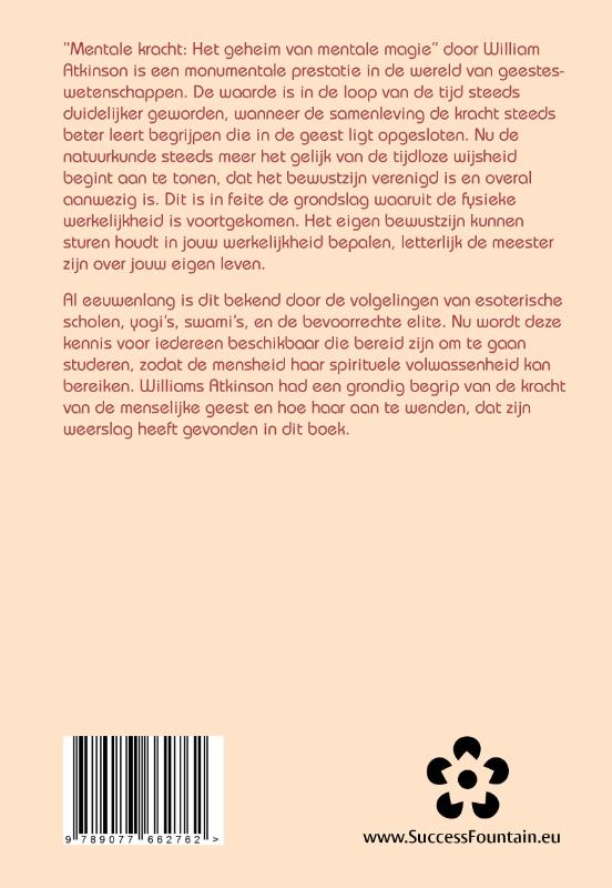 Achterkant van Mentale kracht: het geheim van mentale magie