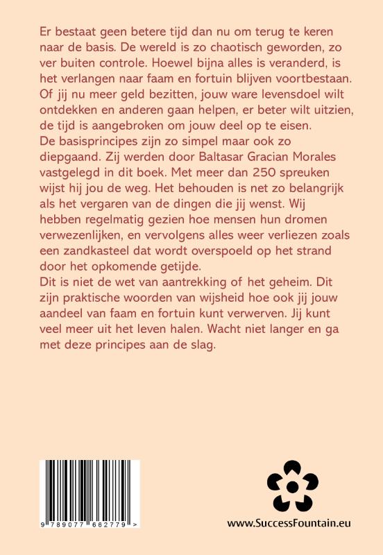 Achterkant van De verloren geheimen van roem en fortuin