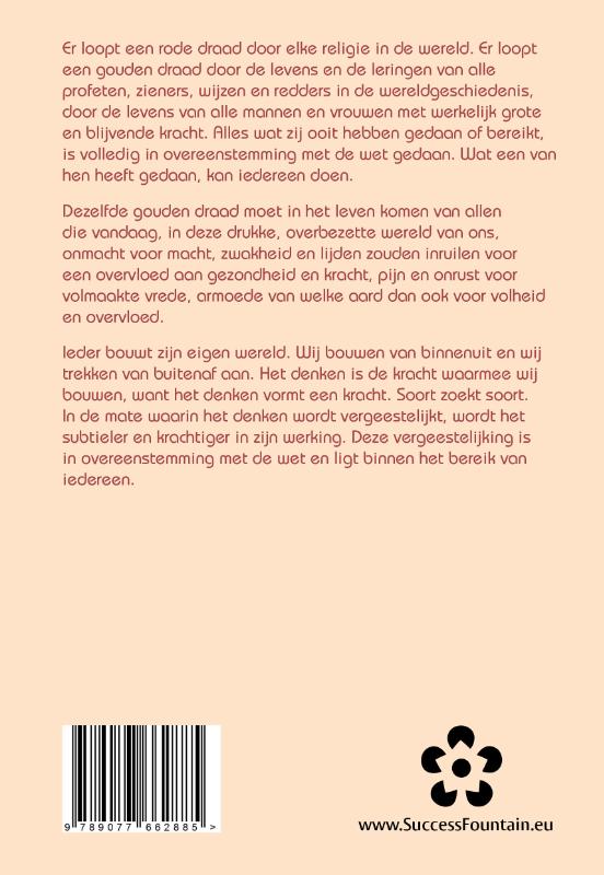 Achterkant van In harmonie met het oneindige