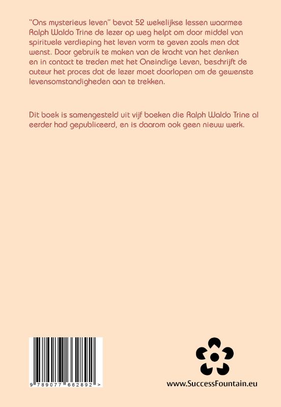 Achterkant van Ons mysterieus leven