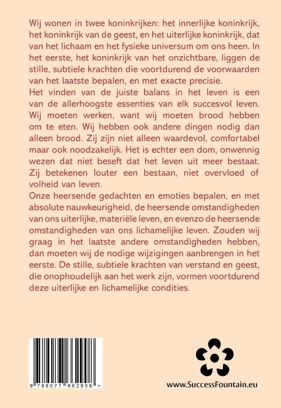 Achterkant van De hogere krachten van de geest
