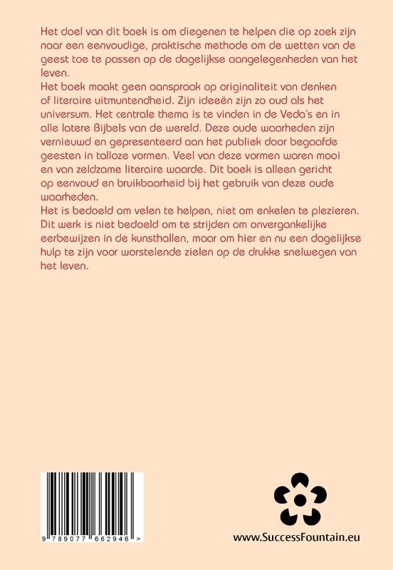 Achterkant van De kunst van het leven