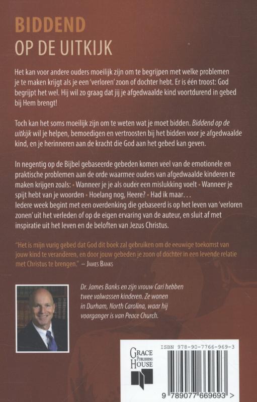 Achterkant van Biddend op de uitkijk