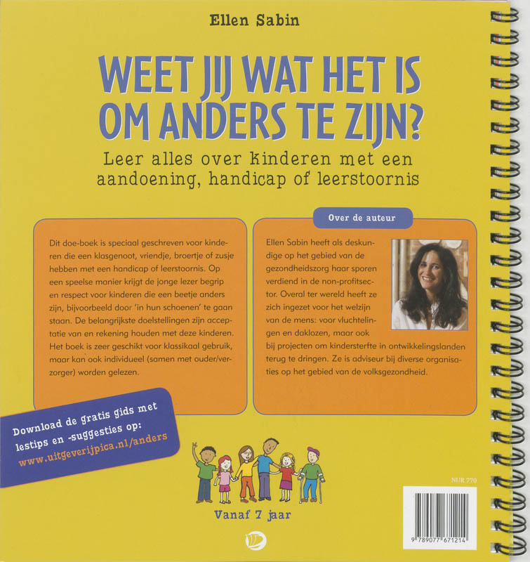 Achterkant van Weet jij wat het is om anders te zijn?