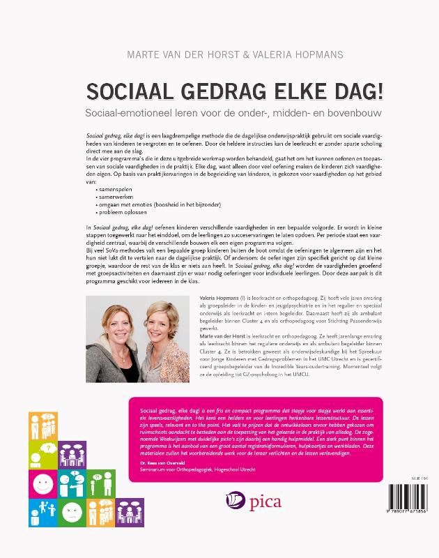 Achterkant van Sociaal gedrag elke dag!