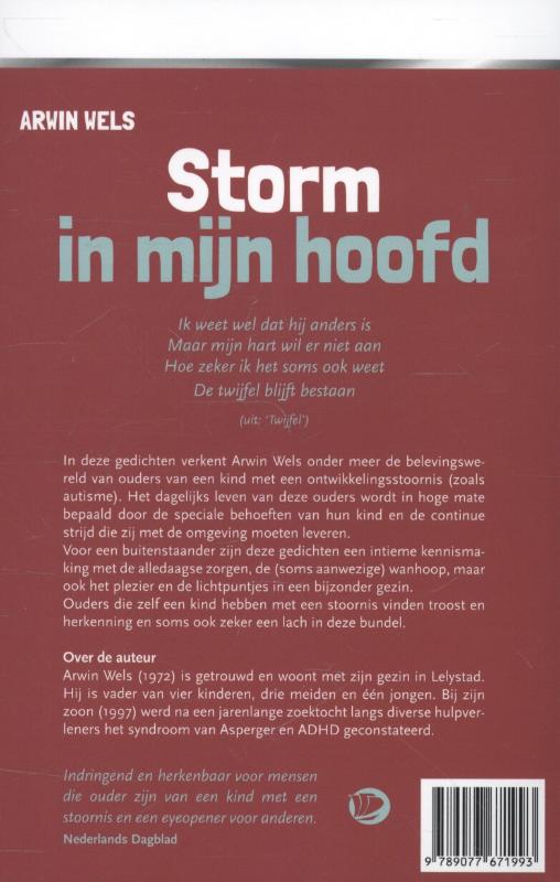 Achterkant van Storm in mijn hoofd