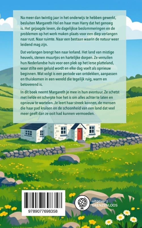 Achterkant van Een nieuw leven in Ierland
