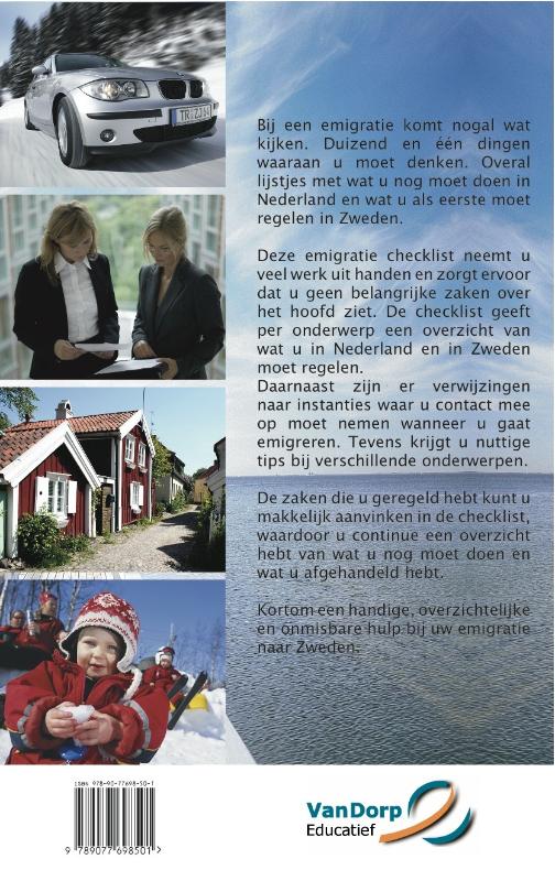 Achterkant van Bestemming Zweden