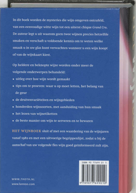 Achterkant van Het Wijnboek