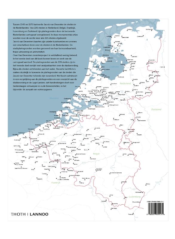 Achterkant van Stedenatlas Jacob van Deventer
