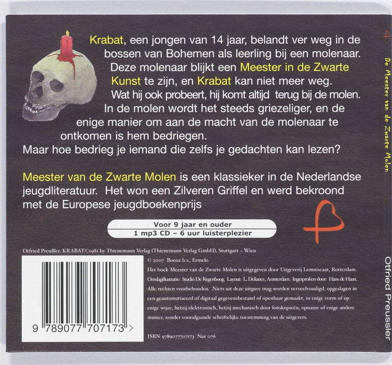 Achterkant van De meester van de Zwarte Molen