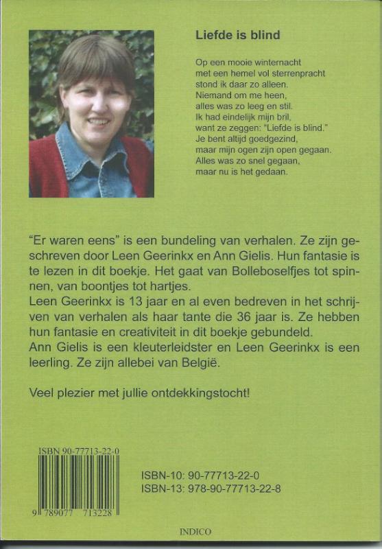 Achterkant van Er waren eens