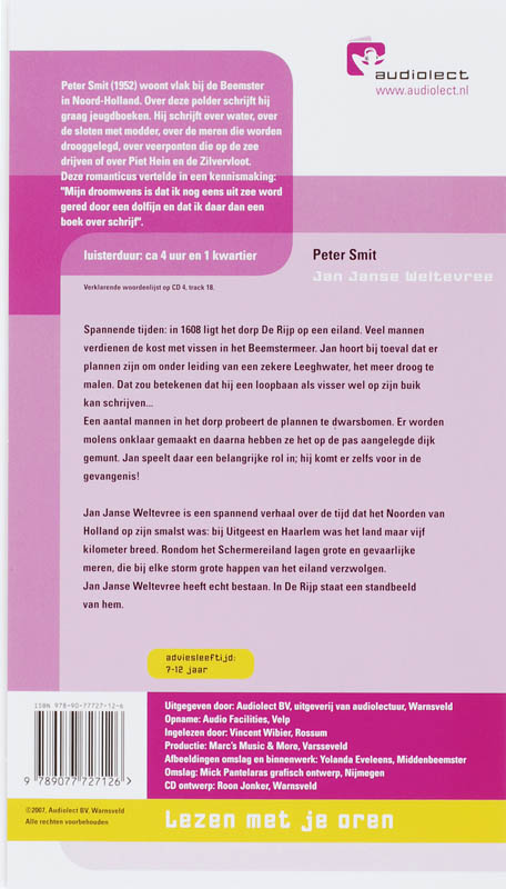 Achterkant van Jan Janse Weltevree 4 CD's