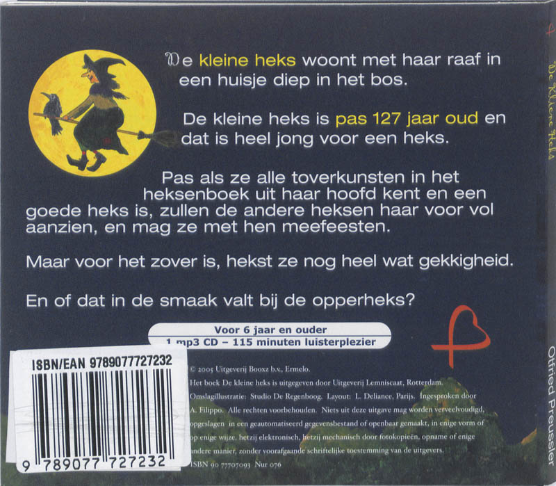 Achterkant van De kleine heks