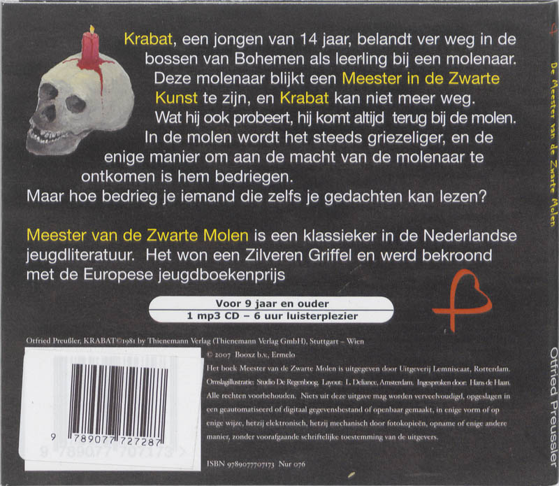 Achterkant van De Meester van de Zwarte Molen