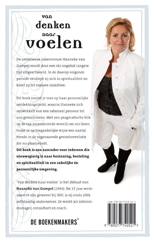 Achterkant van Van denken naar voelen
