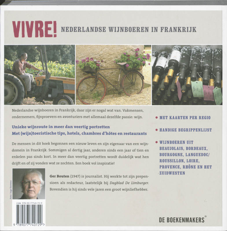 Achterkant van Vivre!