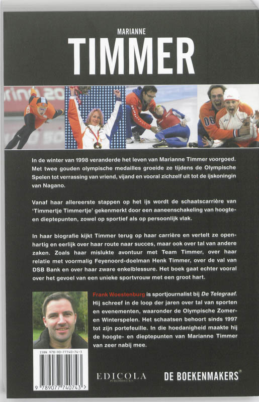 Achterkant van Marianne Timmer