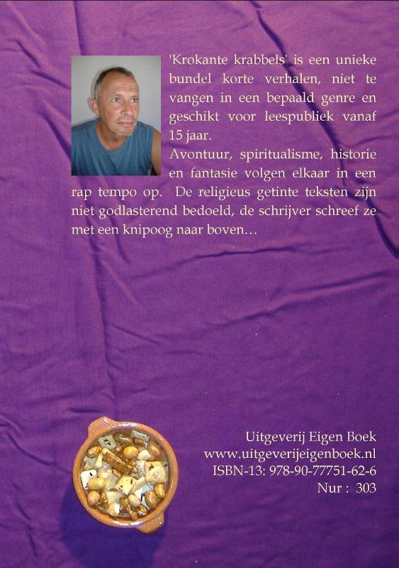 Achterkant van Krokante krabbels