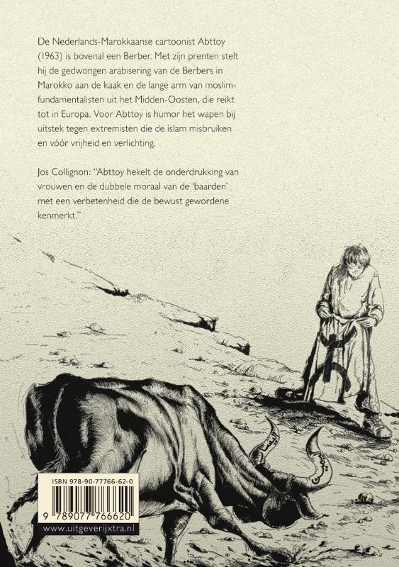 Achterkant van Cartoons van een Berber