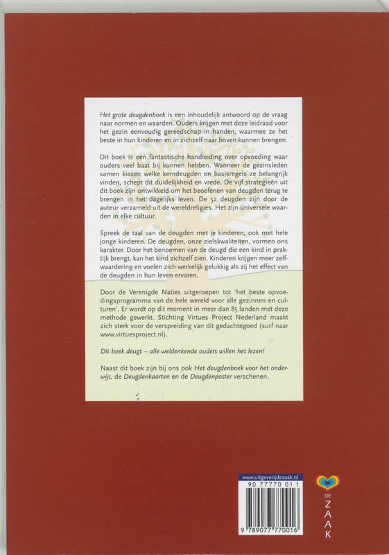 Achterkant van Het grote deugdenboek