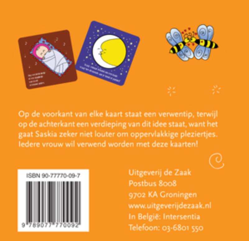 Achterkant van Verwenkaarten