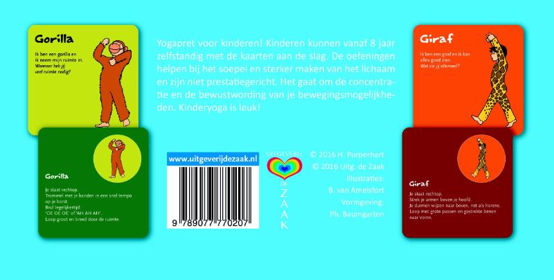 Achterkant van Kinderyogakaarten