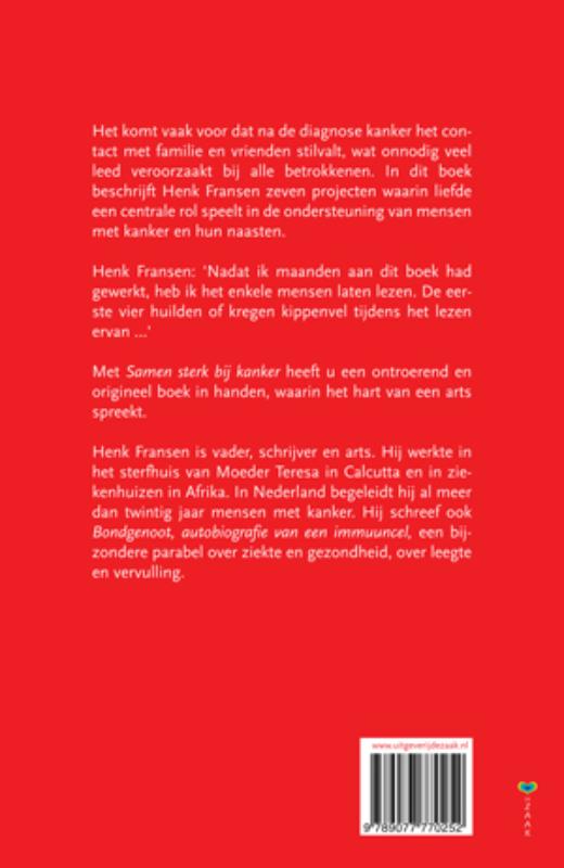 Achterkant van Samen sterk bij kanker