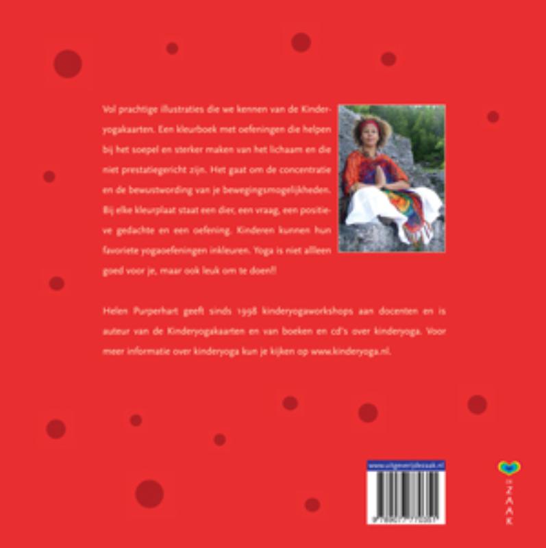 Achterkant van Kinderyogakleurboek