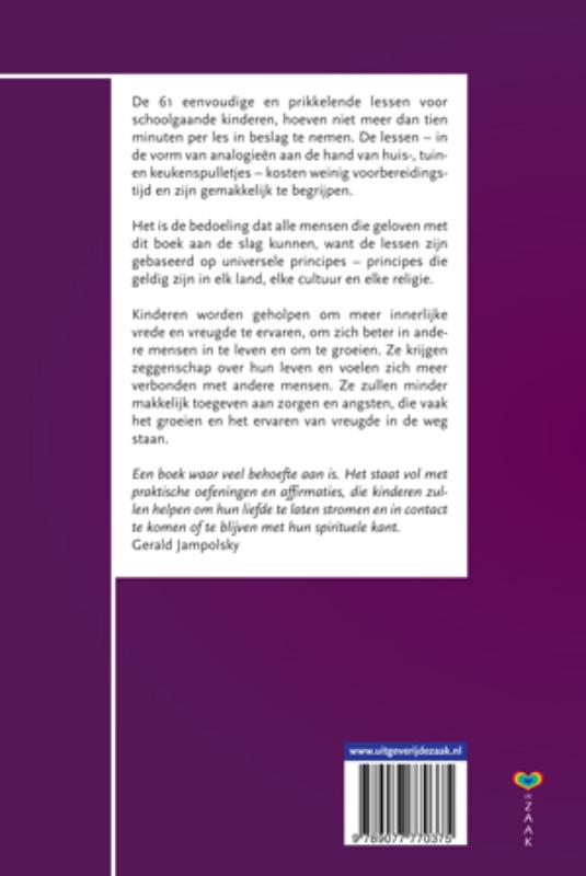 Achterkant van De spirituele behoefte van kinderen