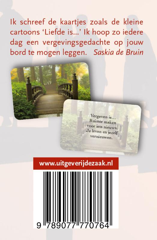 Achterkant van Vergevingskaartjes