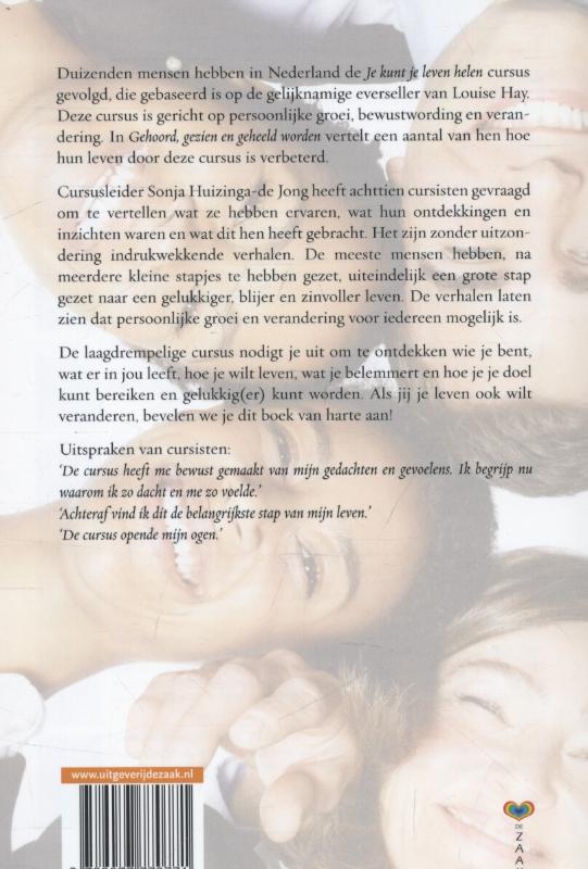 Achterkant van Gehoord, gezien en geheeld worden