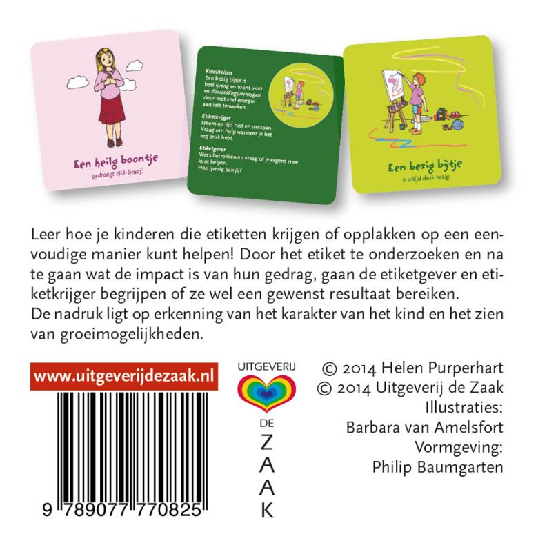 Achterkant van Kindercoaching kaarten