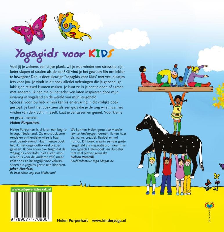 Achterkant van Yogagids voor Kids