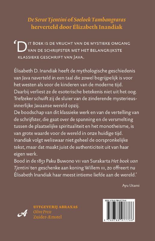 Achterkant van De zangen van het eiland van wakende dromen
