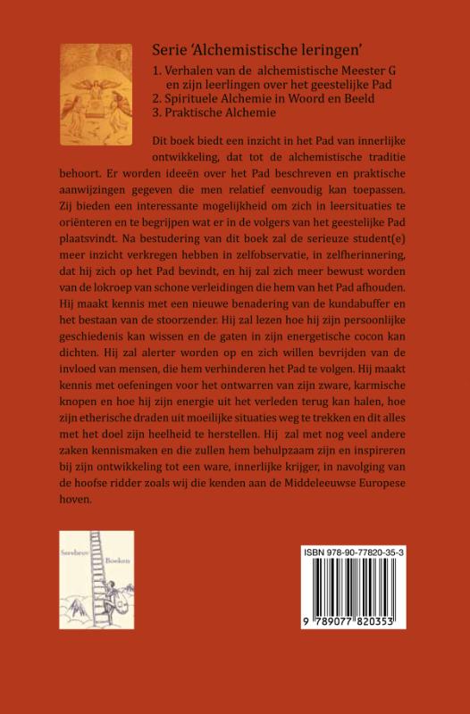 Achterkant van Verhalen van de alchemistische Meester G en zijn leerlingen over het geestelijke Pad