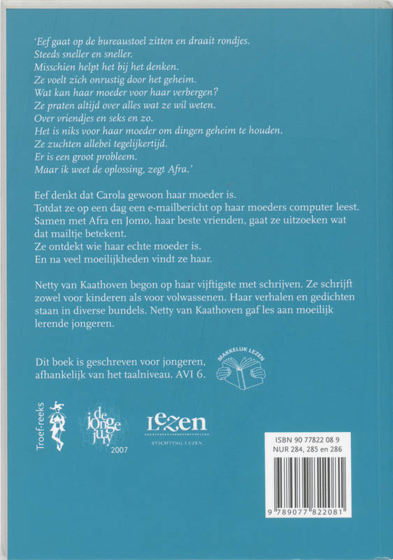 Achterkant van Help, een geheim!